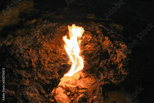 Naturaly burning rocks of Mount Chimaera - Antalya Yanartaş photo