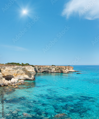 Faraglioni at Torre Sant Andrea, Italy