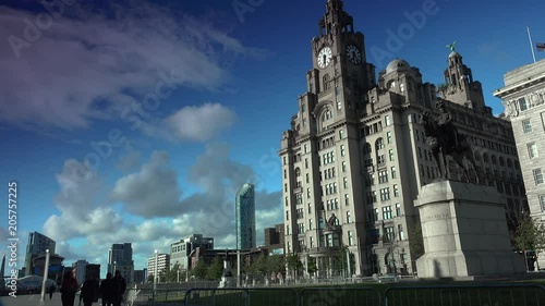 :The Liver Building. The building on Liverpool's waterfront is one of the 