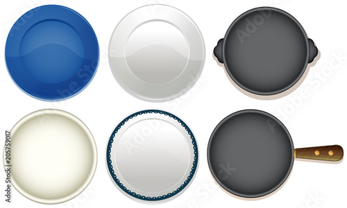 Empty Dishes and Pan
