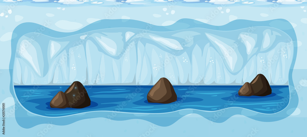 An Underground Cold Icy Cave An Underground Cold Icy Cave