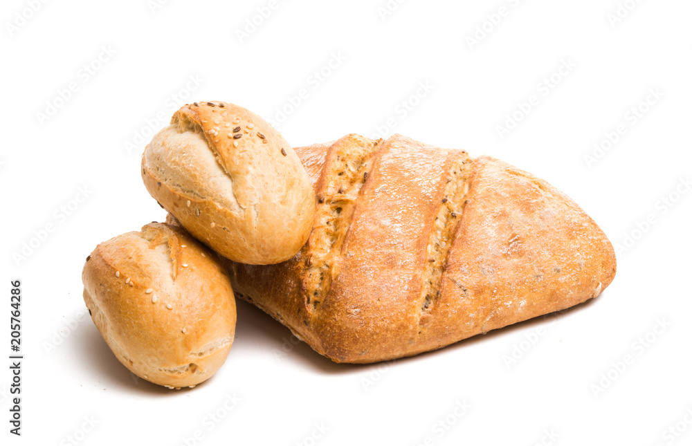 French pastries isolated