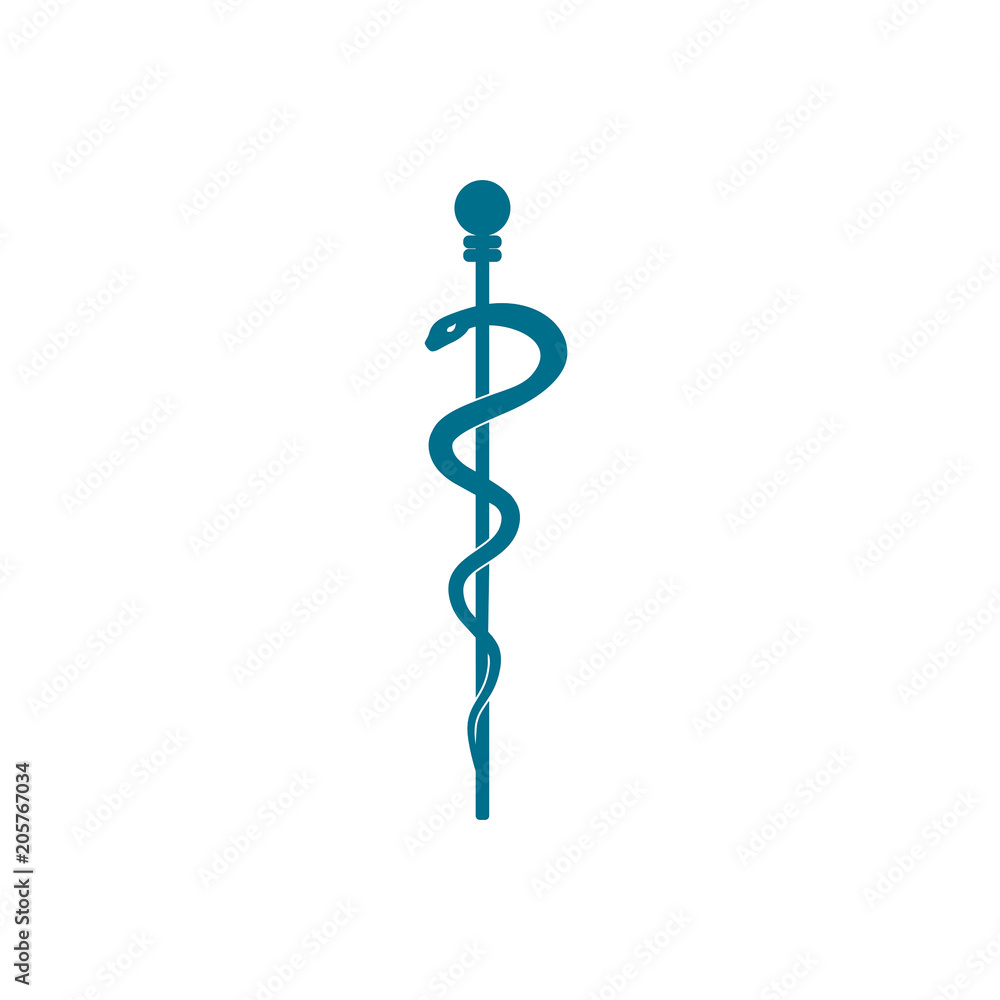 Caduceus - medicine symbol vector illustration. Caduceus - medicine symbol vector illustration.