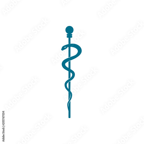 Caduceus - medicine symbol vector illustration.