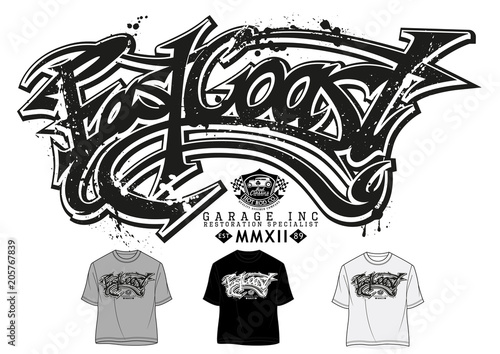 Photos Vector graphics,East Coast t shirt graphics,