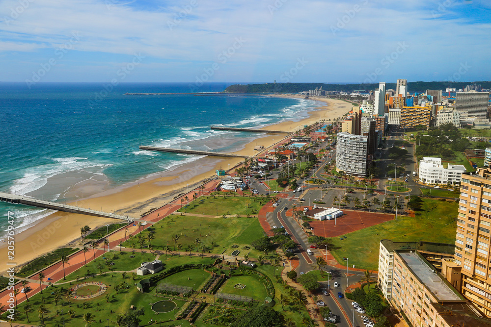 Aerial view of Durban's 