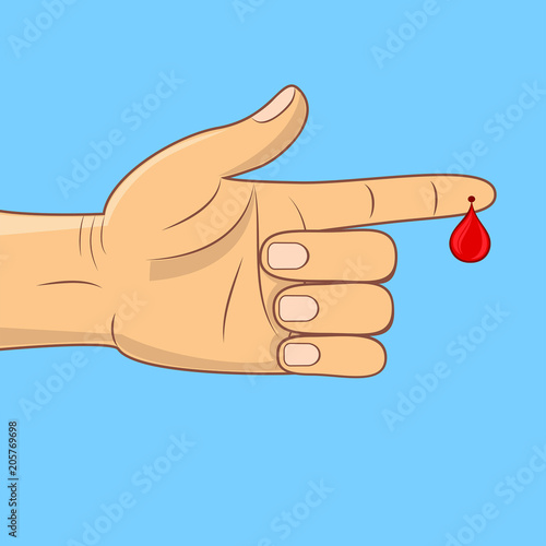 Blood test medical icon vector illustration.