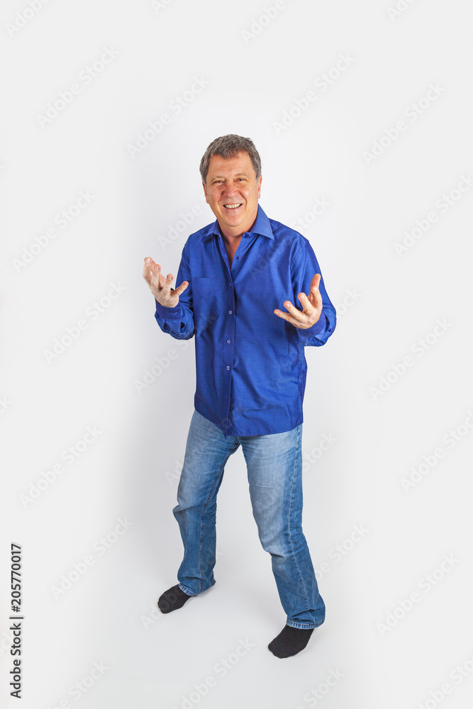 handsome man posing and shows emotion handsome man posing and shows emotion