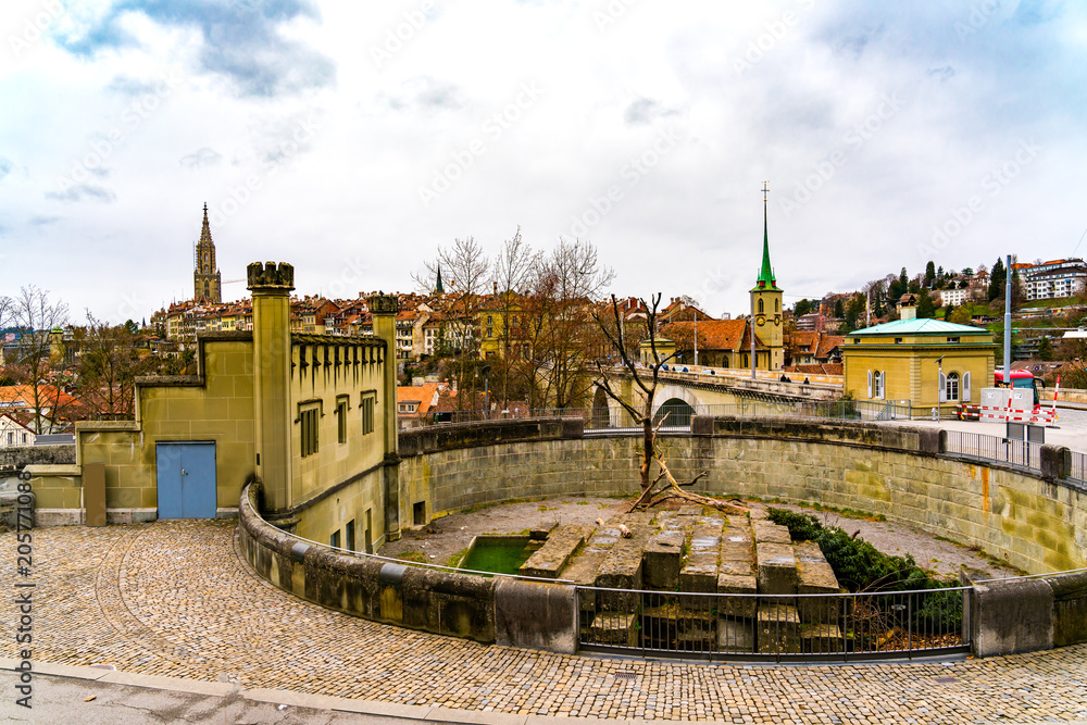 Panoramic view of the magnificent old town of Bern
