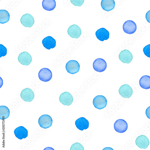 Blue pattern with polka dots.