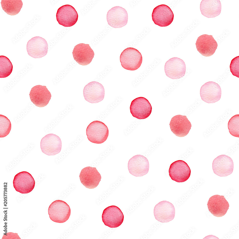 Pink pattern with polka dots