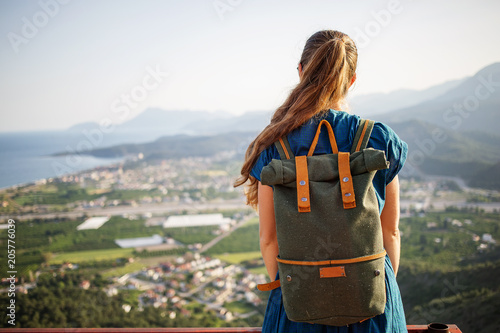 Hiker on lycian way photo