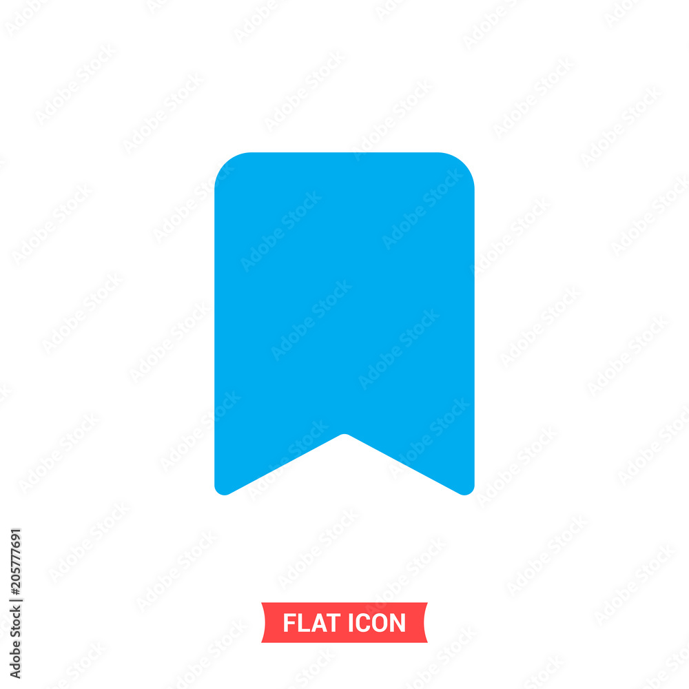 Bookmark vector icon, favorite symbol. Flat sign illustration for web or mobile app on white background Bookmark vector icon, favorite symbol. Flat sign illustration for web or mobile app on white background