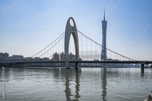 Modern buildings in Guangzhou city skyscrapers © 昊 周