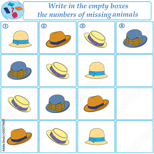 Logical task.Find what images are missing