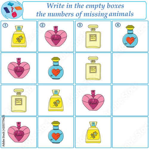 Logical task.Find what images are missing