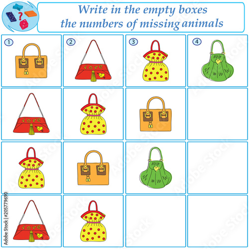 Logical task.Find what images are missing