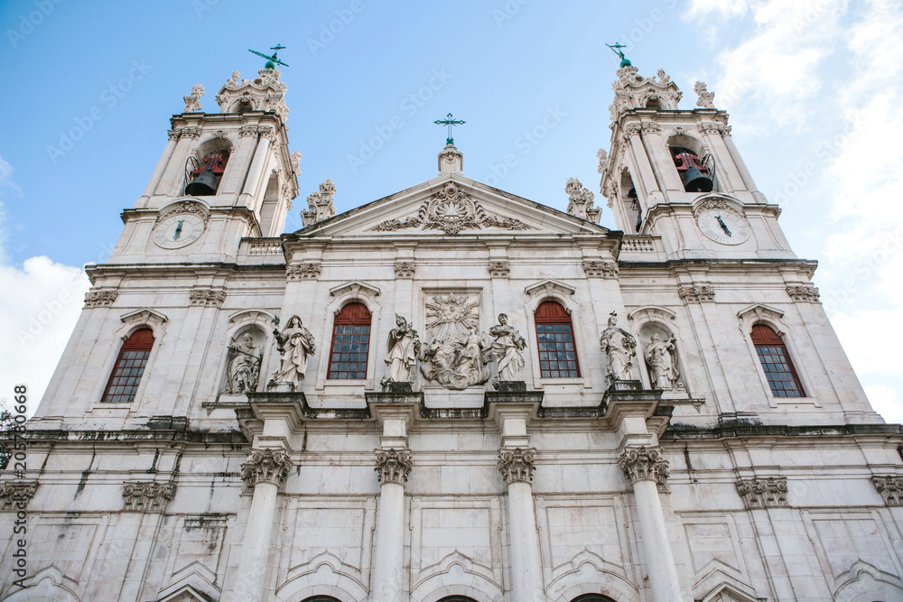 Basilica da Estrela cathedral in Lissbon, Portugal. Catholic cathedral and west Christianity. Architectural sight in historic center in Baroque and classicism style