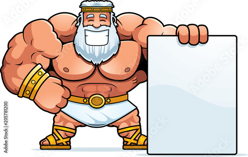 Cartoon Zeus Sign
