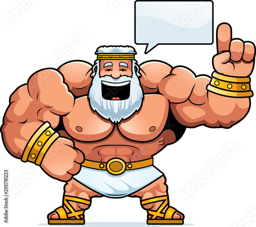 Cartoon Zeus Talking