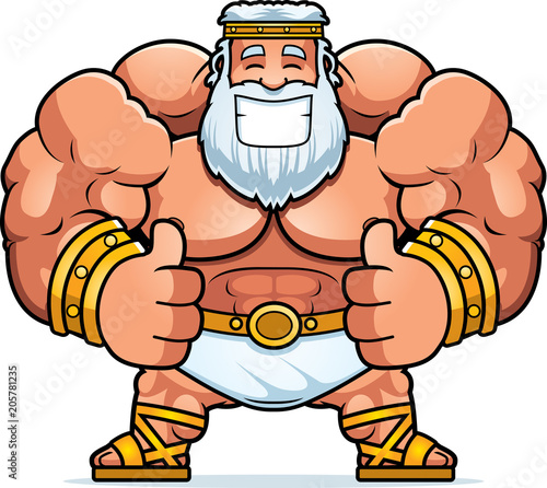 Cartoon Zeus Thumbs Up