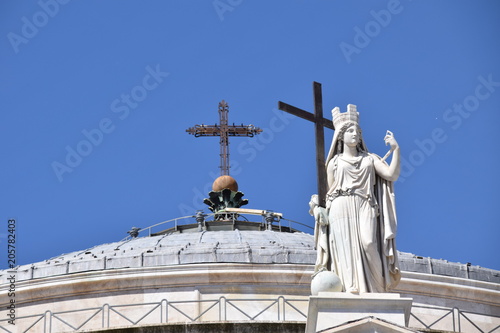 Fotografia napoli, particolare della chiesa di san francesco di paola