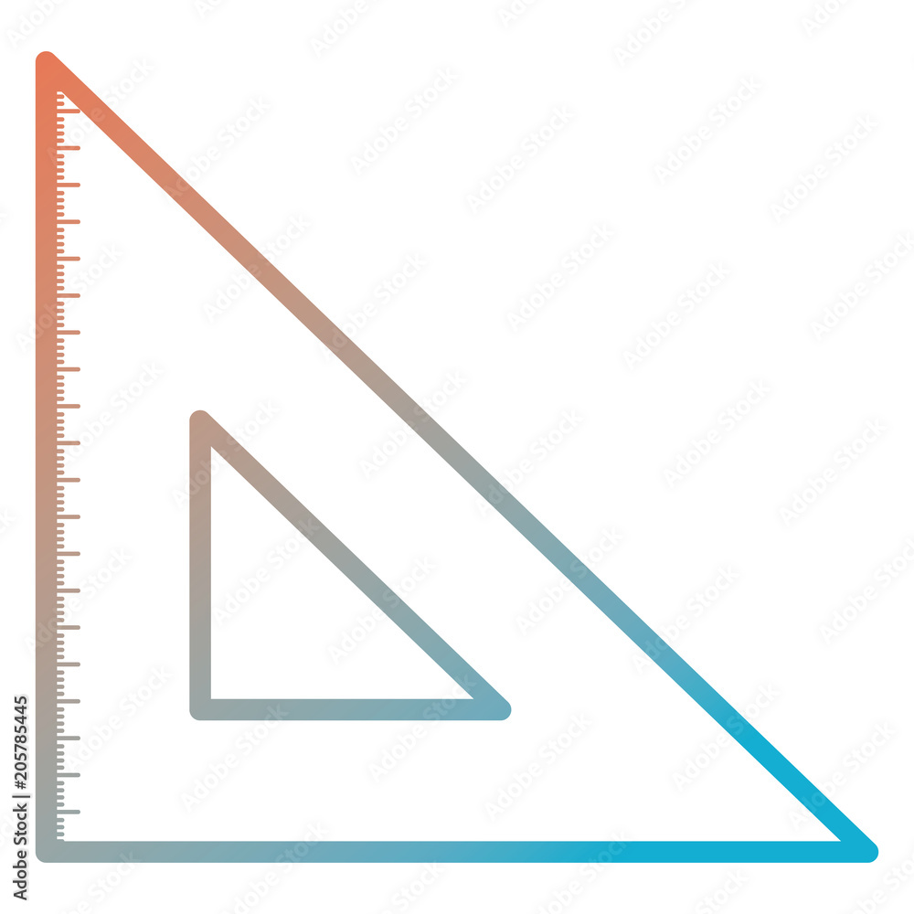 triangular geometric rule school vector illustration design triangular geometric rule school vector illustration design
