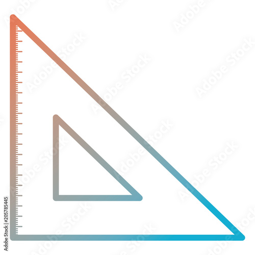 triangular geometric rule school vector illustration design