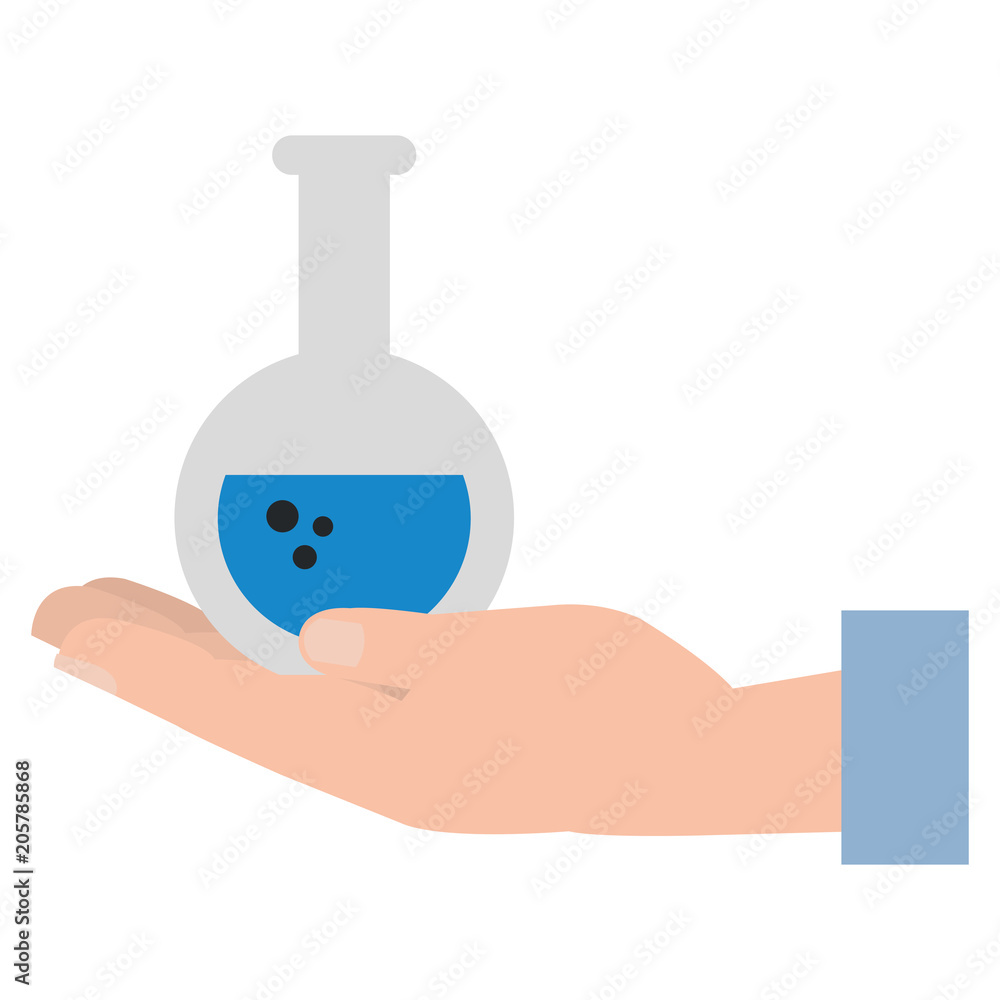 hand lifting tube test isolated icon vector illustration design hand lifting tube test isolated icon vector illustration design