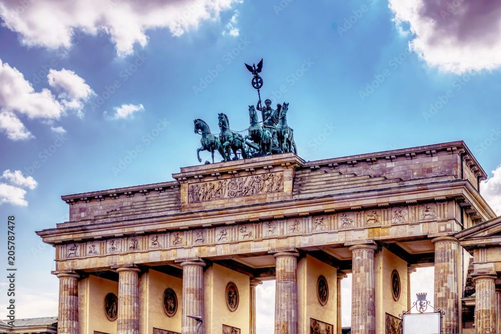 Berlin Brandenburg Gate. Historic germany architektur and point of interest