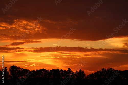 deep orange sunset 1