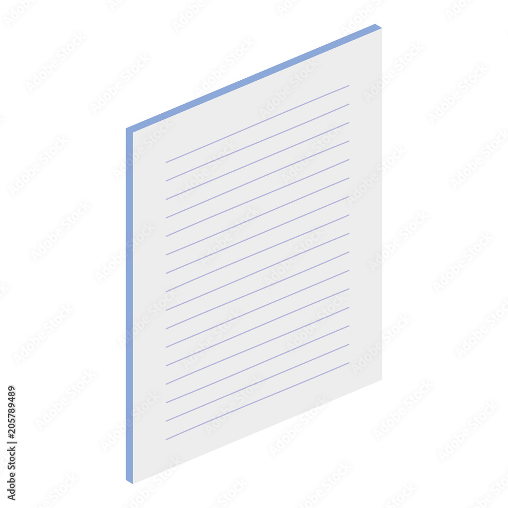paper document isometric icon vector illustration design paper document isometric icon vector illustration design