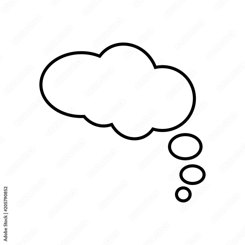 Thought bubble vector icon Thought bubble vector icon