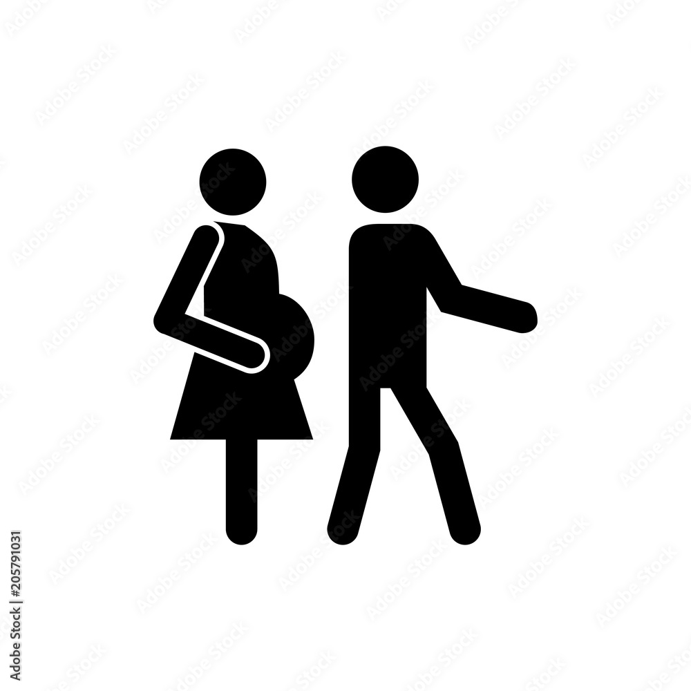 Pregnancy vector icon Pregnancy vector icon