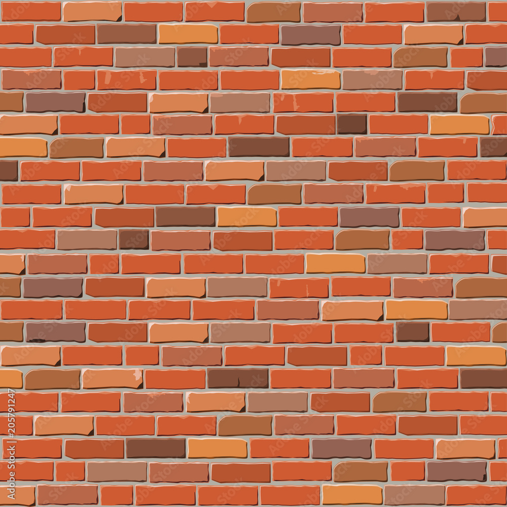 Obraz premium Red brick wall background and texture.