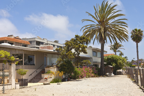 Residential houses near the beach Point Loma California. © RG
