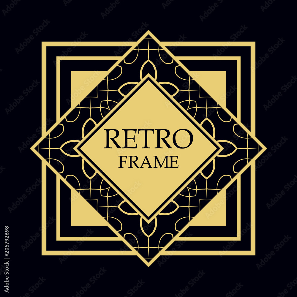 Vector geometric frame Vector geometric frame