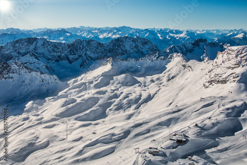 Skifahren auf der Zugspitze