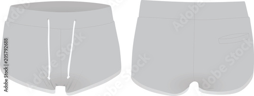 Women shorts. vector illustration