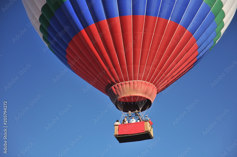 Fototapeta premium Hot air balloon in flight over Cappadocia