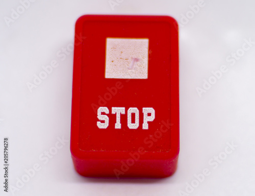 Sign to stop the music play