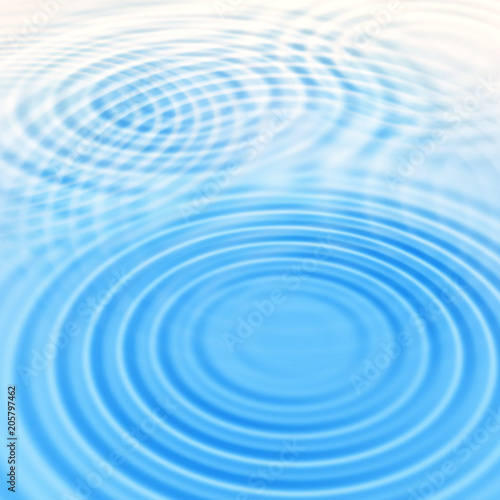Water background with round crossing ripples