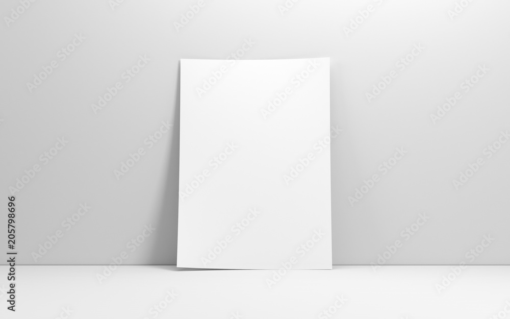 White sheet of paper Mockup, invitation White sheet of paper Mockup, invitation