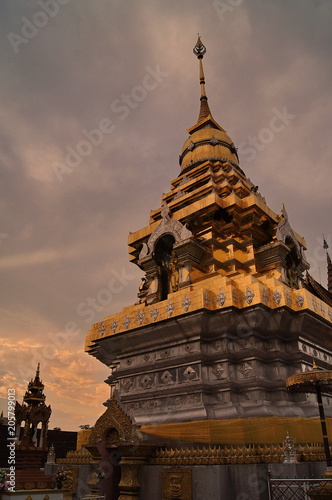 Phra That Doi Saket (pagoda) Chiangmai Thailand
