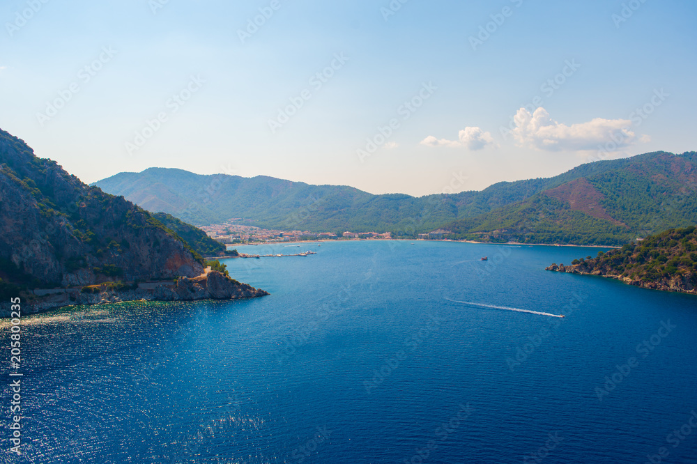 beautiful scenery of the mountains in the sea beautiful scenery of the mountains in the sea