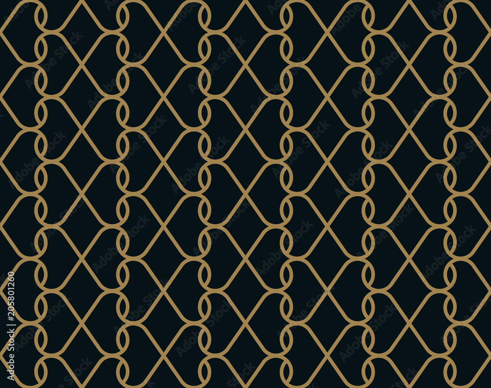 Fototapeta premium abstract seamless ornament lines pattern vector illustration