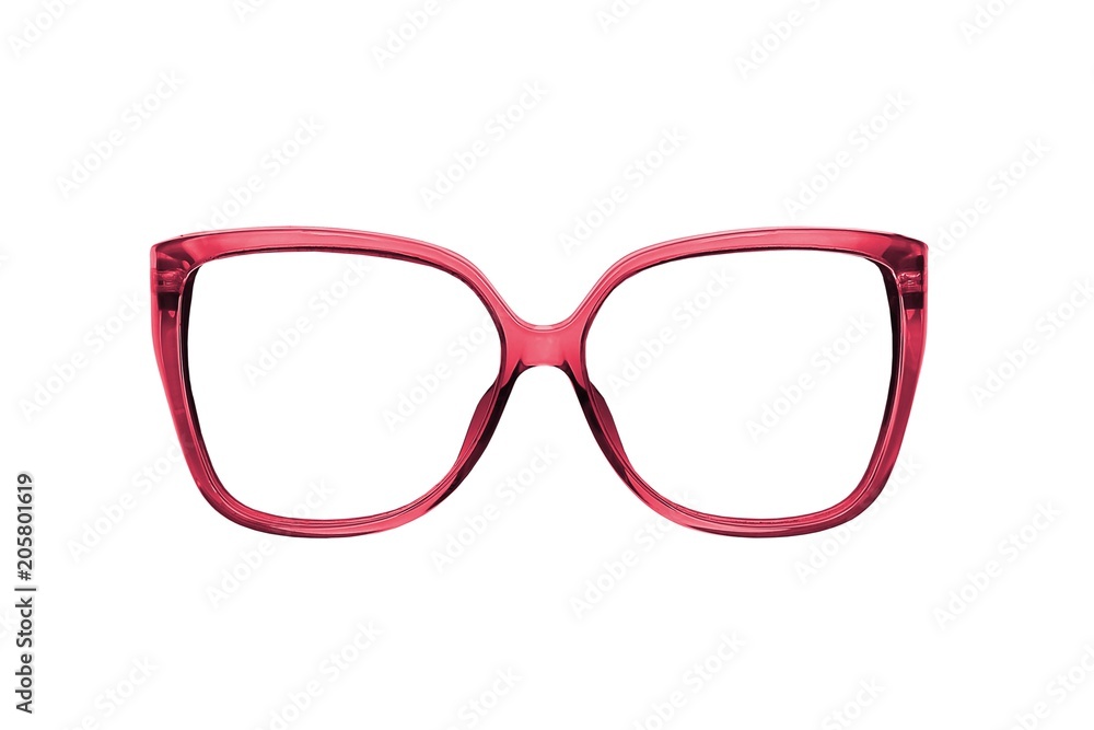 Fototapeta premium Glasses isolated on white background for applying on a portrait