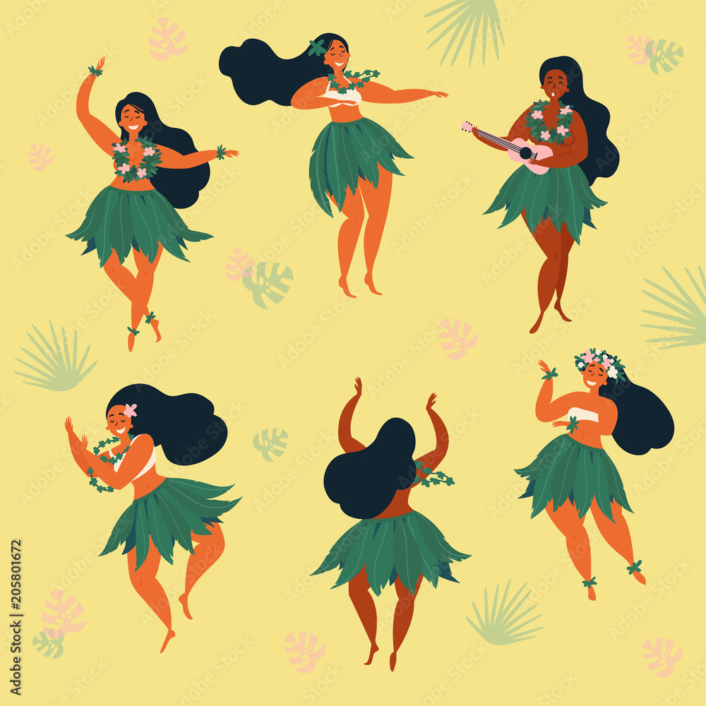 Plus size hula girl costume on sale