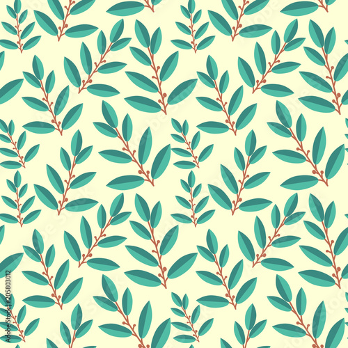 Seamless laurus pattern