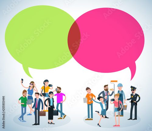  vector people communicating 